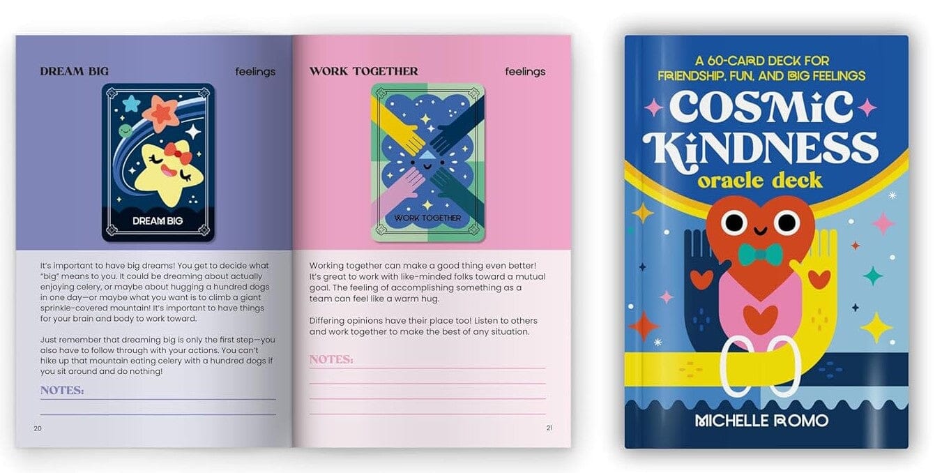 Cosmic Kindness Oracle Deck: A 60-Card Deck for Friendship, Fun, and Big Feelings by Michelle Romo - Ages 8-12 - Paperback 7-9 Union Square Gift