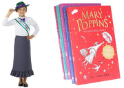 Mary Poppins By P. L. Travers 5 Books Collection Set With Victorian Suffragette Costume 9-14 HarperCollins Publishers