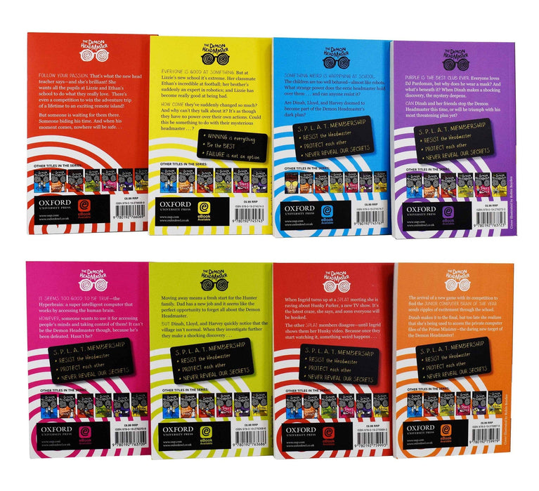 The Demon Headmaster Collection 8 Books Set - Fiction - Paperback - Gillian Cross 9-14 Oxford University Press