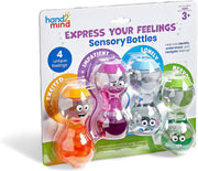 Express Your Feelings Sensory 4 Bottles (Excited, Impatient, Lonely & Nervous) - Ages 3+ - Educational Toys Educational Toys Learning Resources