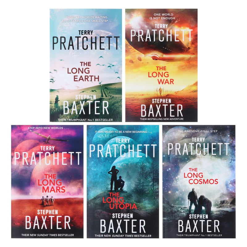 The Long Earth by Terry Pratchett & Stephen Baxter: Complete Books 1-5 Collection Set - Fiction - Paperback Fiction Corgi Books