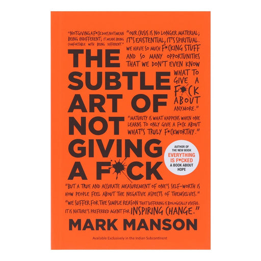 The Subtle Art of Not Giving a by Mark Manson - Non-Fiction - Hardback Non-Fiction HarperCollins Publishers