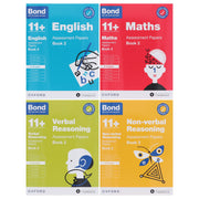 Bond 11+ Assessment Papers Book 2 (9-10 Years) 4 Books Collection by Oxford - Paperback 9-14 Oxford University Press