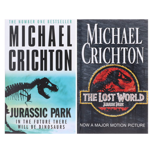 Jurassic Park & The Lost World by Michael Crichton: 2 Books Collection Set - Fiction - Paperback Fiction Penguin Random House
