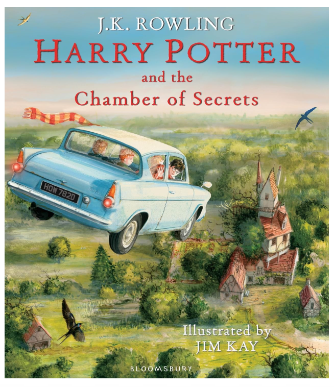 Damaged - Harry Potter and the Chamber of Secrets: Illustrated Edition by J. K. Rowling - Ages 7+ - Hardcover - I 36