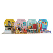 Fold-Out + Play: Doll's House: Build your own 3D house with interactive play pieces and stickers by Ingela P Arrhenius - Ages 4-7 - Board Book 3-5 Nosy Crow Ltd