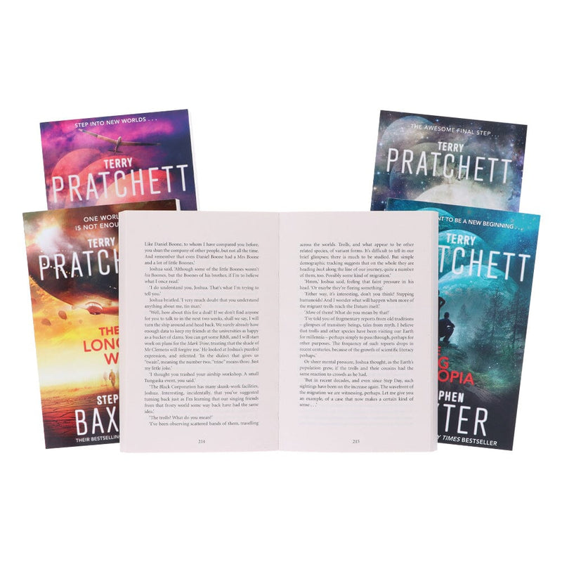 The Long Earth by Terry Pratchett & Stephen Baxter: Complete Books 1-5 Collection Set - Fiction - Paperback Fiction Corgi Books