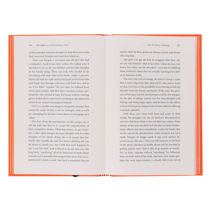 The Subtle Art of Not Giving a by Mark Manson - Non-Fiction - Hardback Non-Fiction HarperCollins Publishers