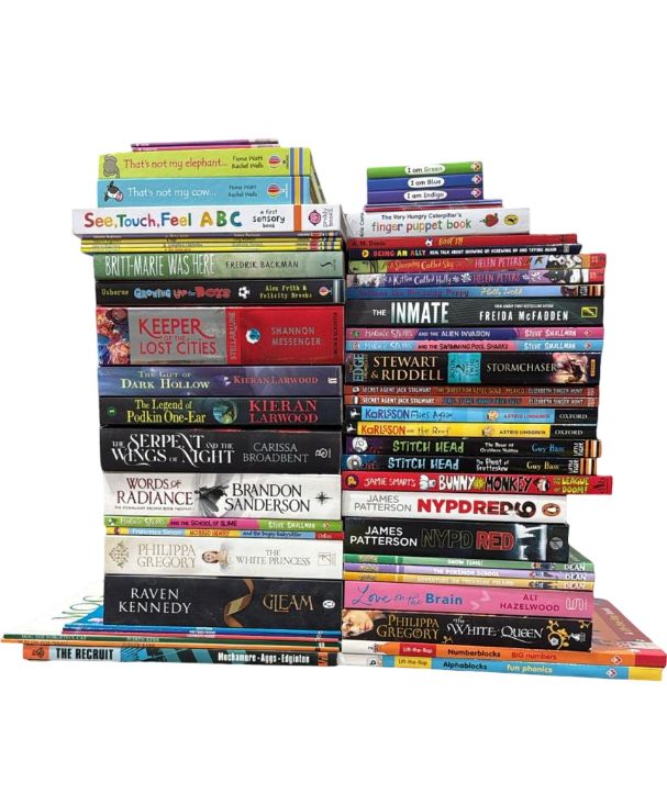JOBLOT NUMBER 101: 40 Fiction/Children's Mix Books Collection - Paperback - I 22 Books2Door
