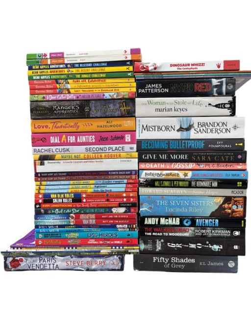 JOBLOT NUMBER 104: 40 Fiction/Children's Mix Books Collection - Paperback - I 22 Books2Door