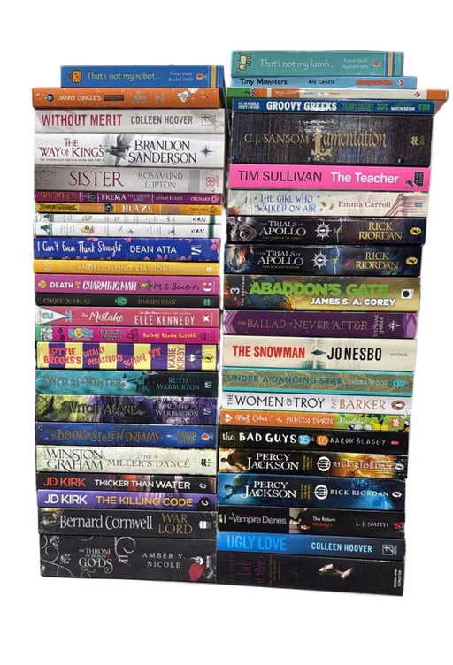 JOBLOT NUMBER 111: 40 Fiction/Children's Mix Books Collection - Paperback - I 22 Books2Door