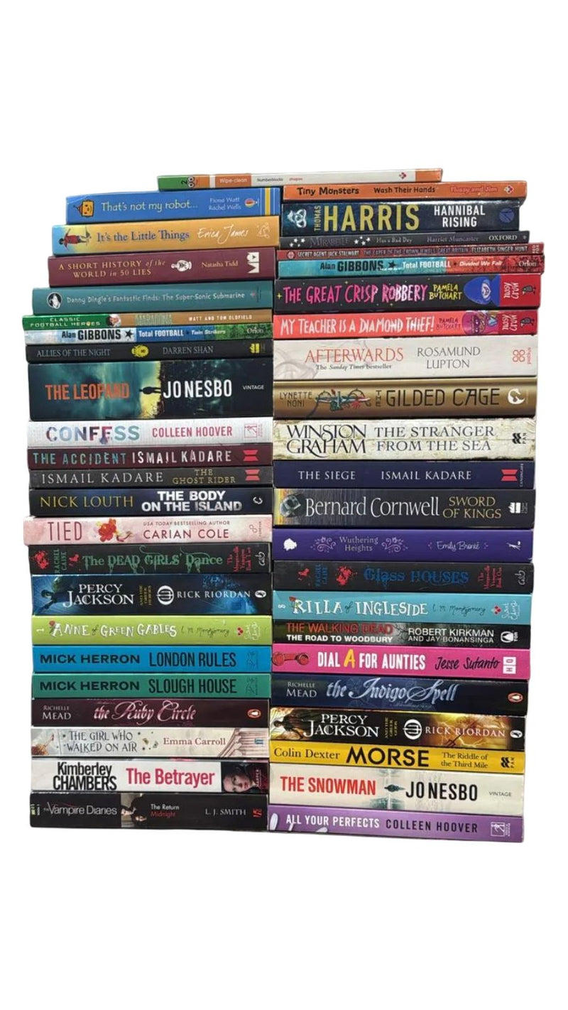 JOBLOT NUMBER 113: 40 Fiction/Children's Mix Books Collection - Paperback - I 22 Books2Door