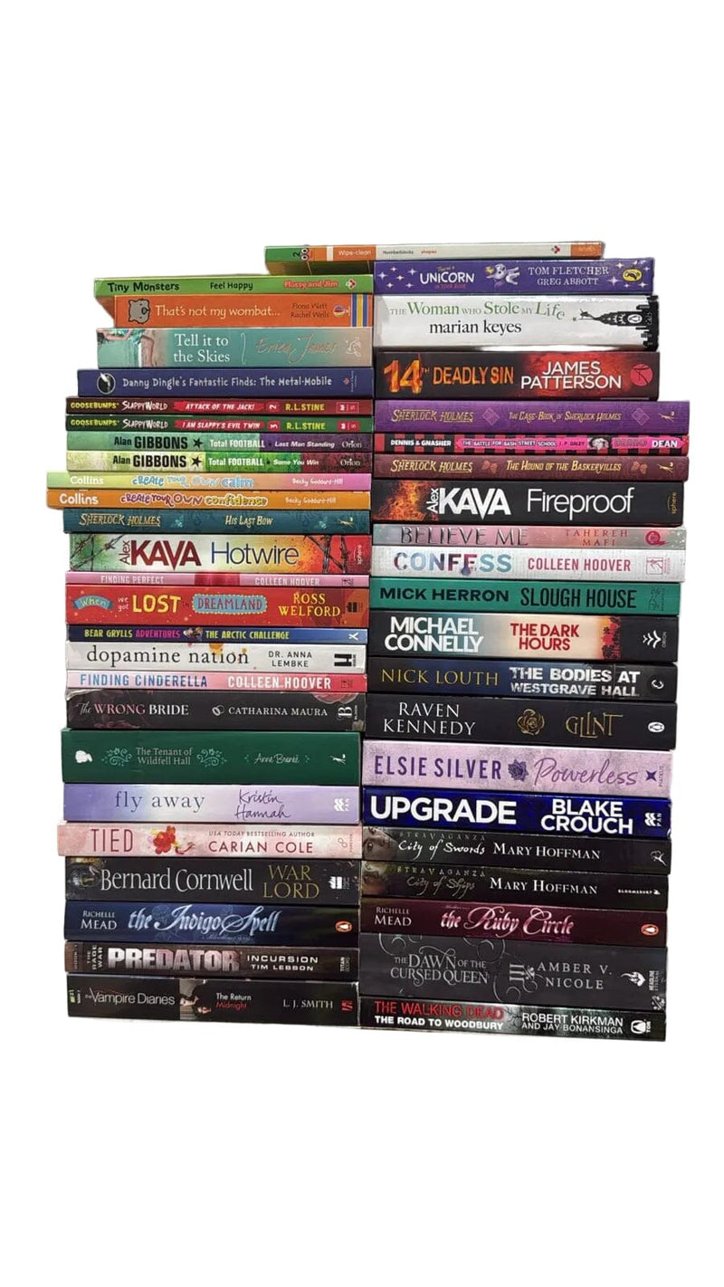 JOBLOT NUMBER 114: 40 Fiction/Children's Mix Books Collection - Paperback - I 22 Books2Door
