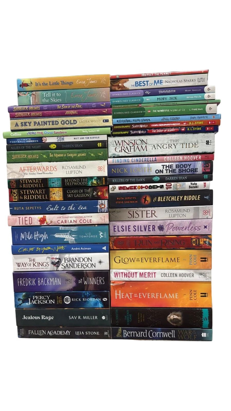 JOBLOT NUMBER 116: 40 Fiction/Children's Mix Books Collection - Paperback - I 22 Books2Door