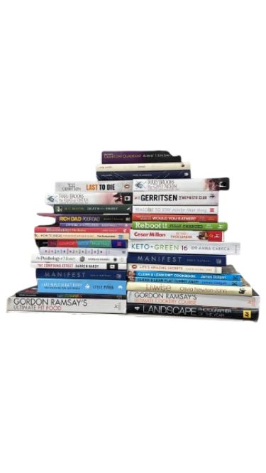 JOBLOT NUMBER 81: 32 Mixed Books Collection - Paperback - I 22 Books2Door