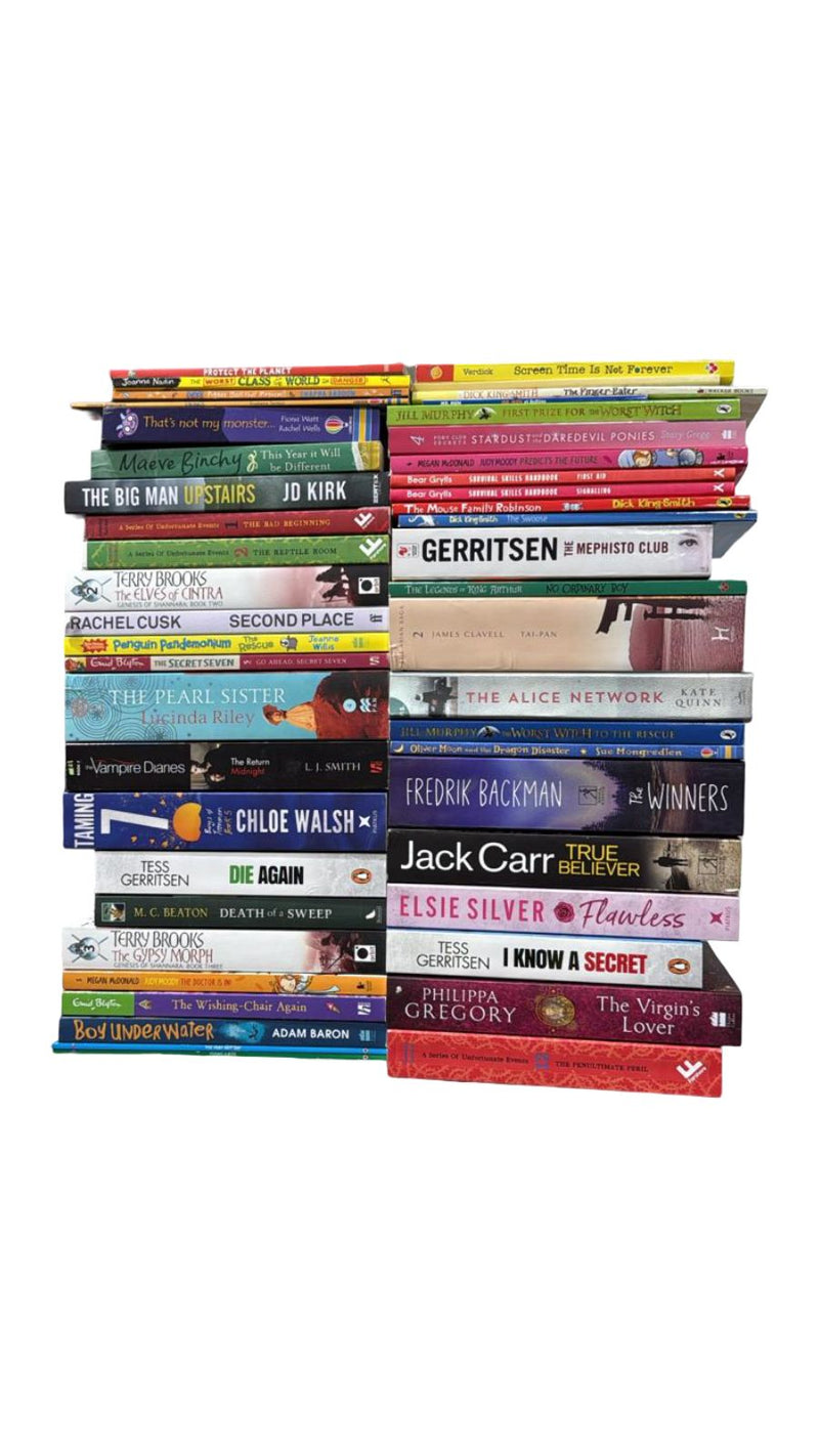 JOBLOT NUMBER 83: 40 Fiction/Children's Mix Books Collection - Paperback - I 22 Books2Door