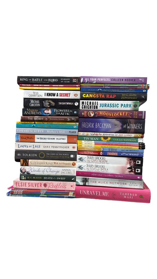 JOBLOT NUMBER 86: 40 Fiction/Children's Mix Books Collection - Paperback - I 22 Books2Door