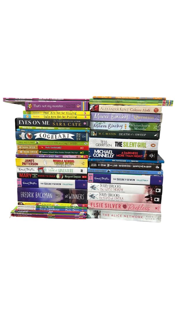 JOBLOT NUMBER 87: 40 Fiction/Children's Mix Books Collection - Paperback - I 22 Books2Door