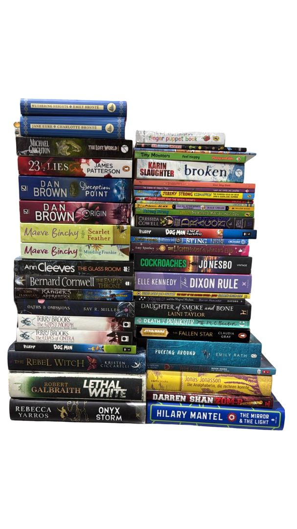 JOBLOT NUMBER 91: 40 Fiction/Children's Mix Books Collection - Paperback - I 22 Books2Door