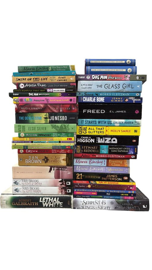 JOBLOT NUMBER 93: 40 Fiction/Children's Mix Books Collection - Paperback - I 22 Books2Door