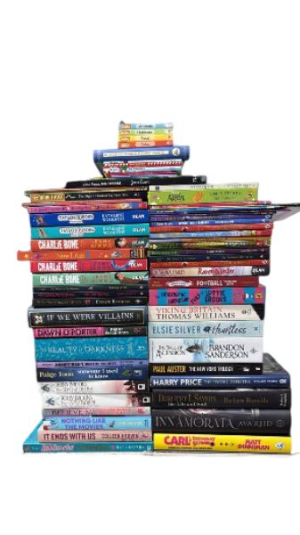 JOBLOT NUMBER 96: 40 Fiction/Children's Mix Books Collection - Paperback - I 22 Books2Door
