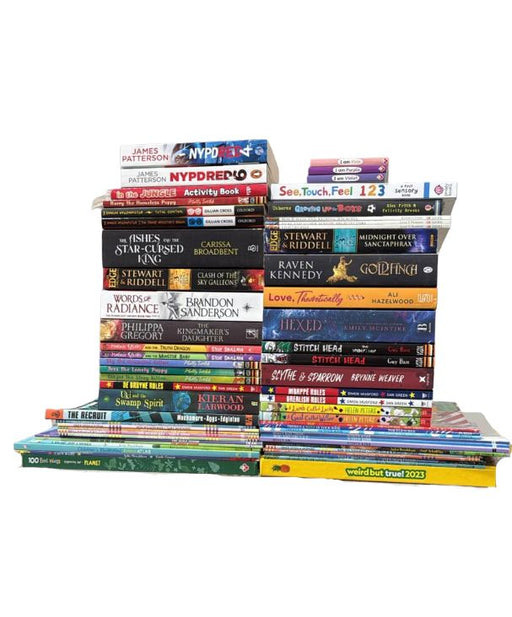 JOBLOT NUMBER 102: 40 Fiction/Children's Mix Books Collection - Paperback - I 22 Books2Door
