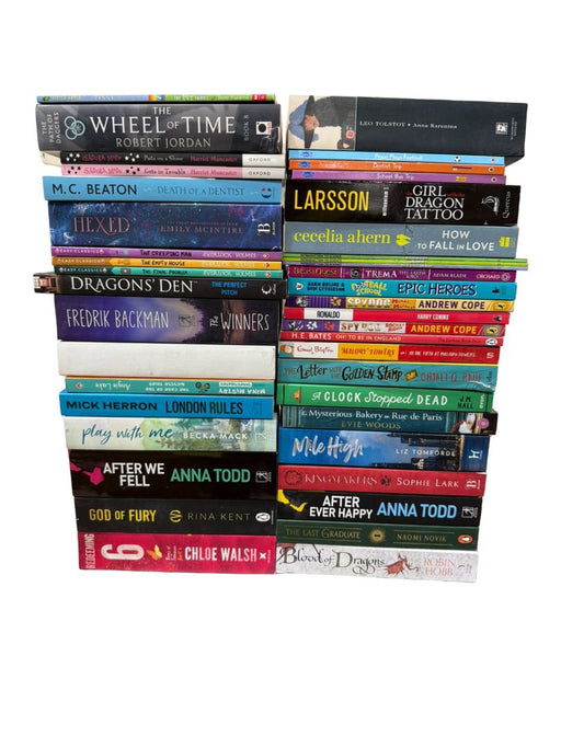 JOBLOT NUMBER 66: 40 Fiction/Children's Mix Books Collection - Paperback - I 22 Books2Door