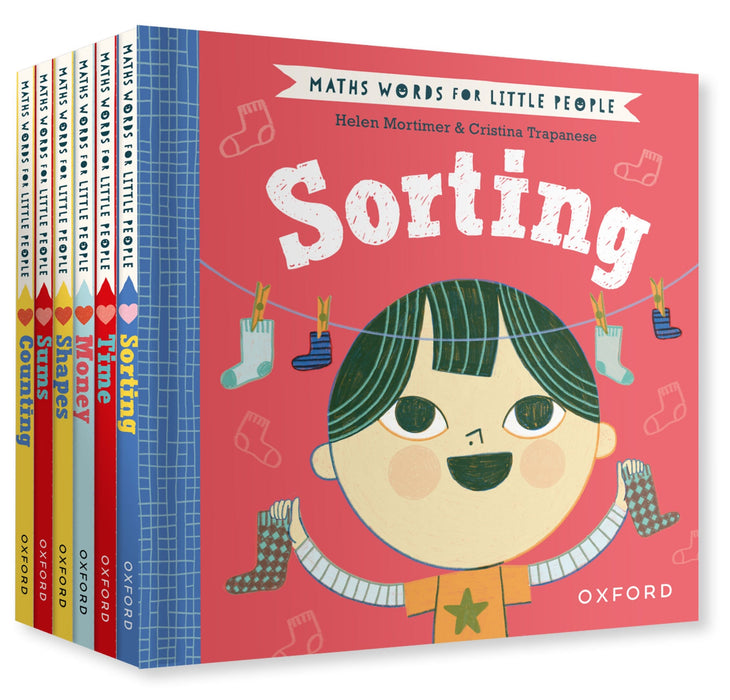Maths Words for Little People Series By Helen Mortimer 6 Books Collection Set - Ages 3+ - Hardback 0-5 Oxford University Press