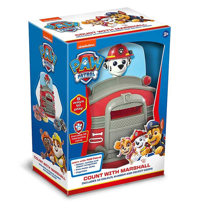 Paw Patrol Count With Marshall: Includes 10 Colour, Number And Object Coins - Ages 3+ 3-5 TRENDS UK LTD