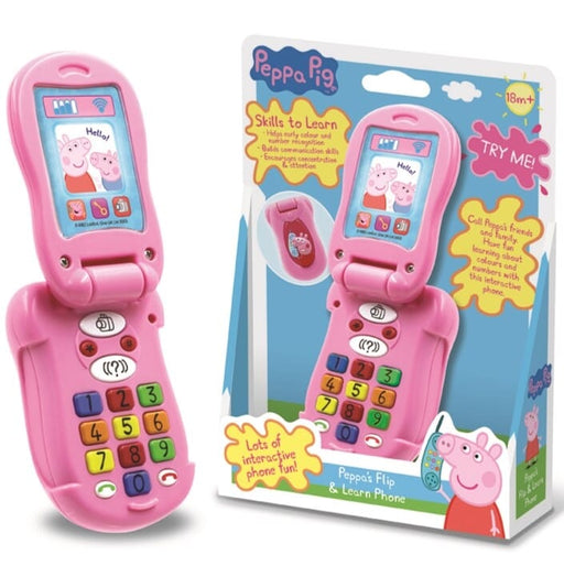 Peppa Pig Flip & Learn Phone - 18 Months+ - Toy 0-5 TRENDS UK LTD