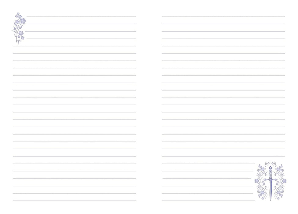 Powerless Journal (The Powerless Trilogy By Lauren Roberts) 240 Ruled Pages, Archival Paper, Metal Corners, Velvet Ribbon & Sprayed Edges - Hardcover Non-Fiction Insight Editions