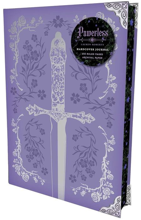 Powerless Journal (The Powerless Trilogy By Lauren Roberts) 240 Ruled Pages, Archival Paper, Metal Corners, Velvet Ribbon & Sprayed Edges - Hardcover Non-Fiction Insight Editions