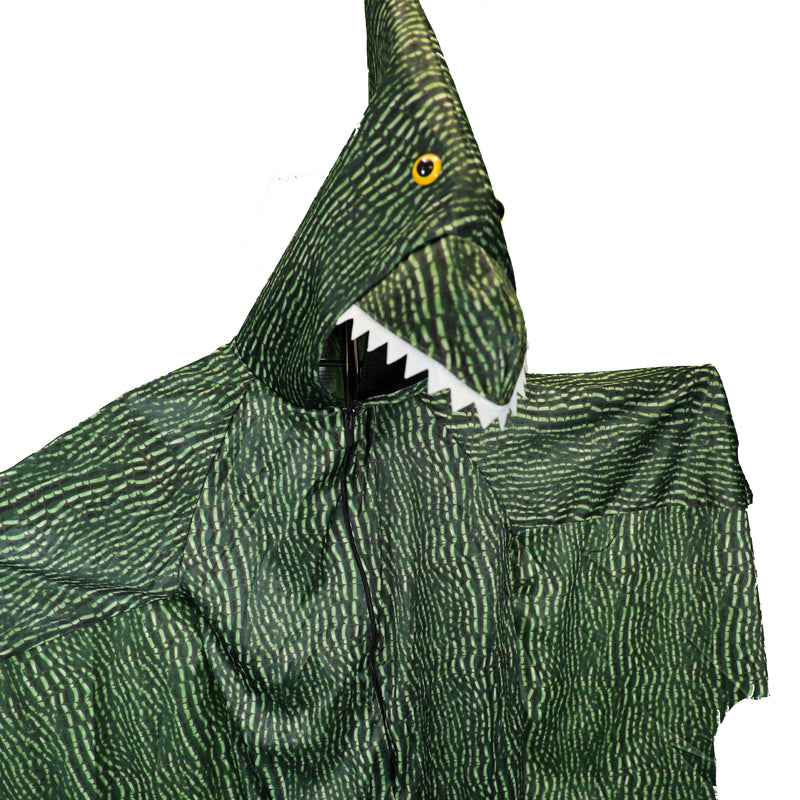 Smiffys Pterodactyl Dinosaur Costume, Green with Hooded Jumpsuit & Attached Wings, Children's Animal Fancy Dress, Animal Dress Up Costumes 3-5 Smiffys