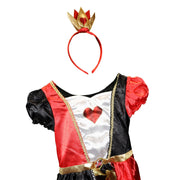 Disney Alice in Wonderland Queen of Hearts Fancy Dress for Kids: Official Disney by Disguise: Includes Iconic Queen of Hearts Dress and Crown Headband 3-5 Disguise
