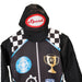 Smiffys Racing Driver Costume with Jumpsuit & Cap, Boys Fancy Dress, Child Dress Up Costumes 3-5 Smiffys