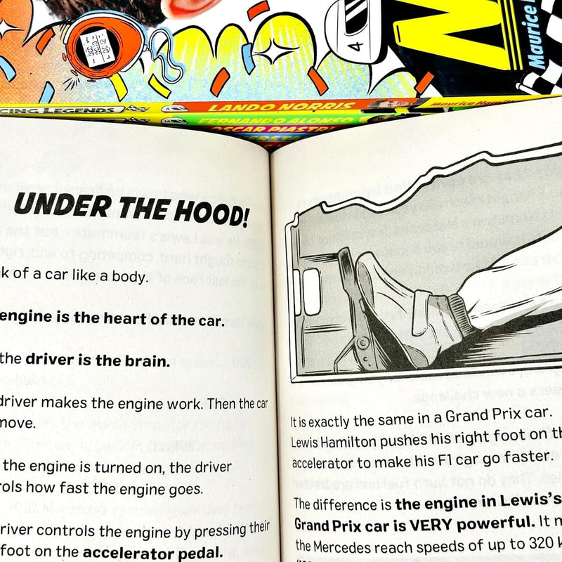 Racing Legends: 101 Facts about Formula One By Maurice Hamilton 6 Books Collection Set - Ages 7-9 - Paperback 7-9 Pan Macmillan