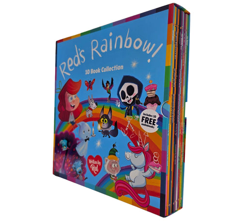 Red's Rainbow Collection Illustrated 10 Books Box Set - Ages 3+ - Paperback (Includes 10 Free Audiobook) 3-5 Sweet Cherry Publishing