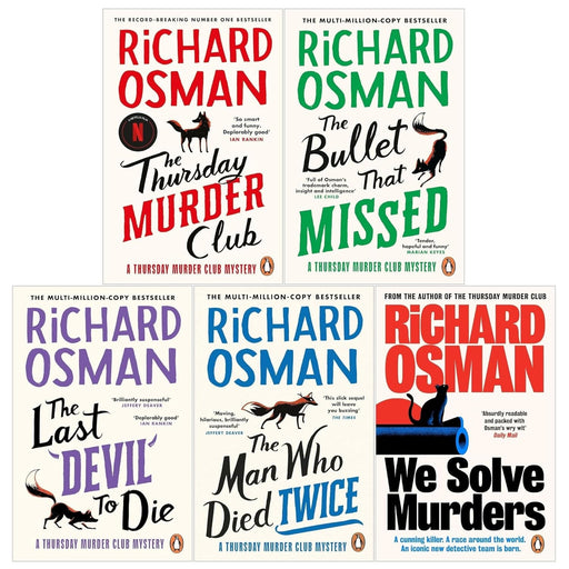 Thursday Murder Club & We Solve Murders Series by Richard Osman 5 Books Collection Set - Fiction - Paperback Fiction Penguin Random House