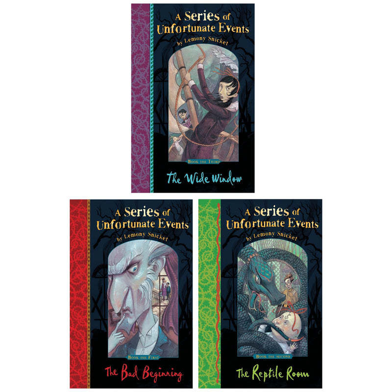 JOBLOT 3 : Brand New - A Series of Unfortunate Events By Lemony Snicket 3 Titles / 48 Books Collection Set - Ages 9-14 - Paperback 9-14 HarperCollins Publishers