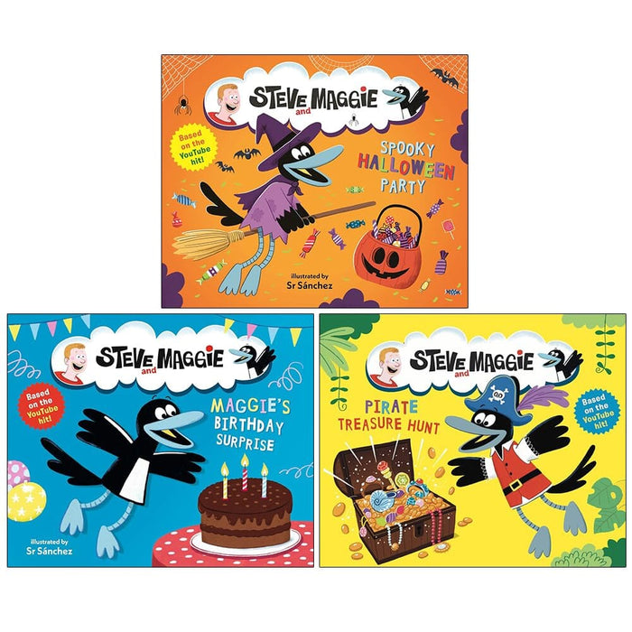 Steve and Maggie Collection Illustrated 3 Picture Books Set - Ages 3-7 - Paperback 3-5 Walker Books