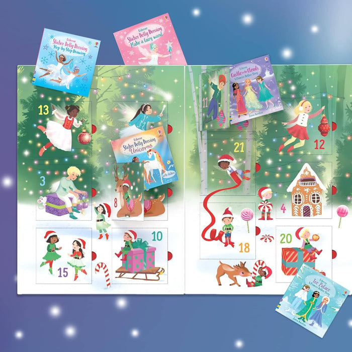 Sticker Dolly Dressing Advent Calendar: A Festive Collection of Dress Up Sticker Dolls, Puzzles, and other Activity Books - Ages 5+ - Paperback 5-7 Usborne Publishing Ltd
