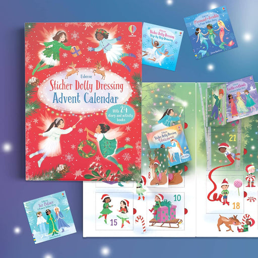 Sticker Dolly Dressing Advent Calendar: A Festive Collection of Dress Up Sticker Dolls, Puzzles, and other Activity Books - Ages 5+ - Paperback 5-7 Usborne Publishing Ltd
