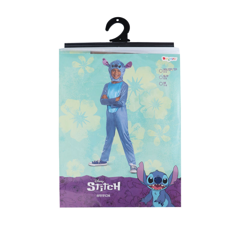 Disney Lilo & Stitch Fancy Dress for Kids: Stitch Jumpsuit for Kids Includes Hood with Dimensional Ears and Soft Fabric 3-5 Disguise