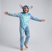 Disney Lilo & Stitch Fancy Dress for Kids: Stitch Jumpsuit for Kids Includes Hood with Dimensional Ears and Soft Fabric 3-5 Disguise