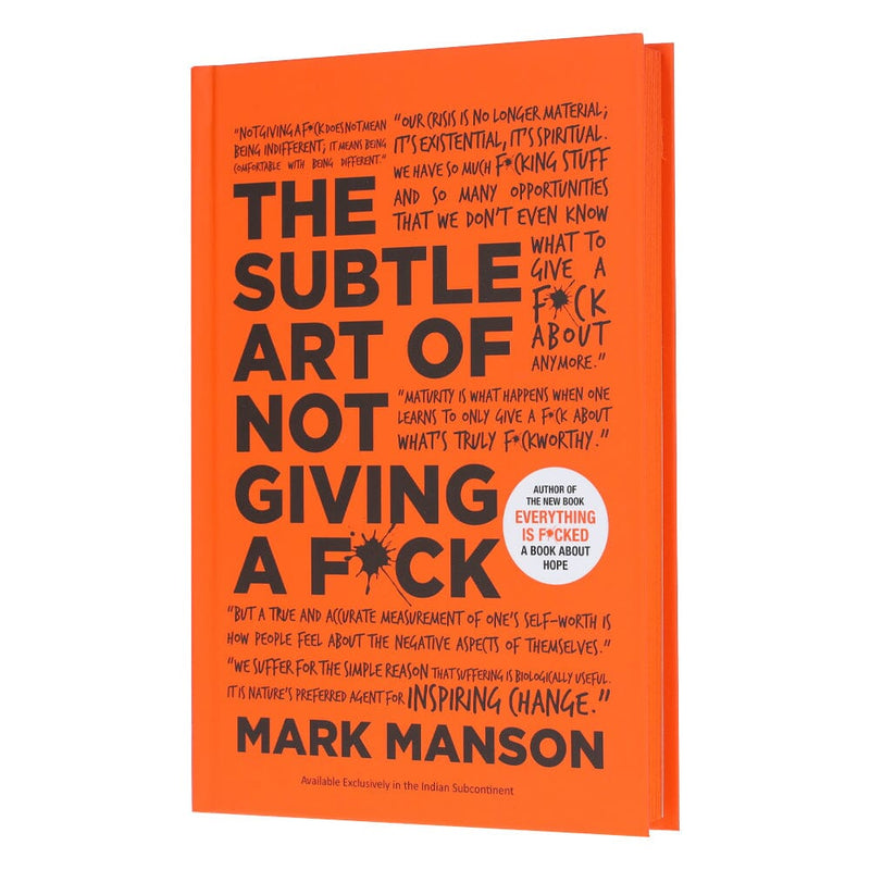 The Subtle Art of Not Giving a by Mark Manson - Non-Fiction - Hardback Non-Fiction HarperCollins Publishers