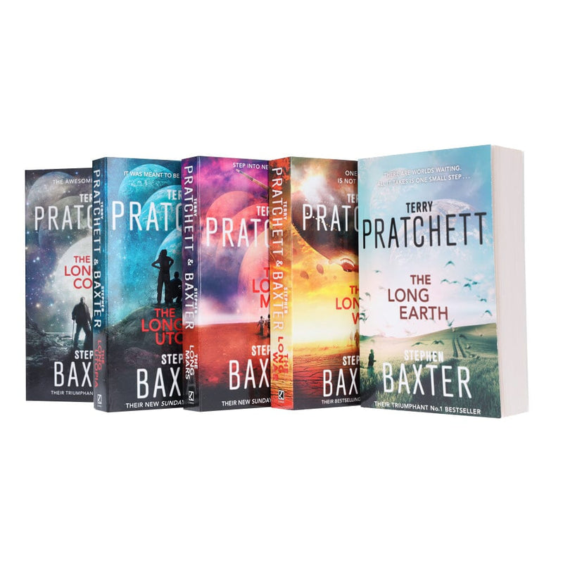 The Long Earth by Terry Pratchett & Stephen Baxter: Complete Books 1-5 Collection Set - Fiction - Paperback Fiction Corgi Books