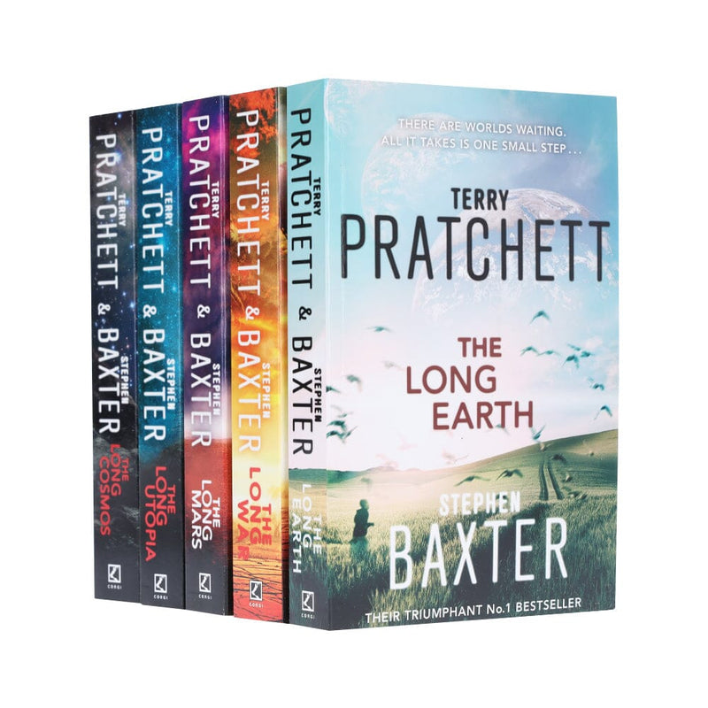 The Long Earth by Terry Pratchett & Stephen Baxter: Complete Books 1-5 Collection Set - Fiction - Paperback Fiction Corgi Books
