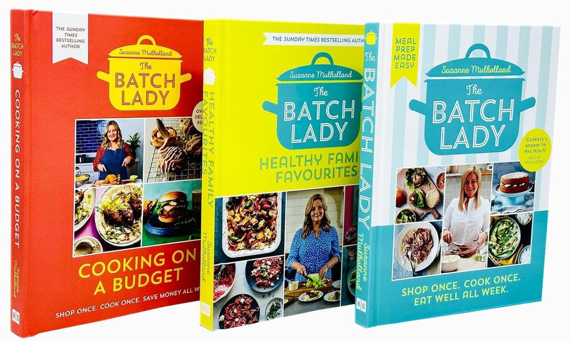The Batch Lady Collection (The Batch Lady, Cooking on a Budget & Healthy Family Favourites) by Suzanne Mulholland 3 Books Set - Non Fiction - Hardback Non-Fiction Hachette