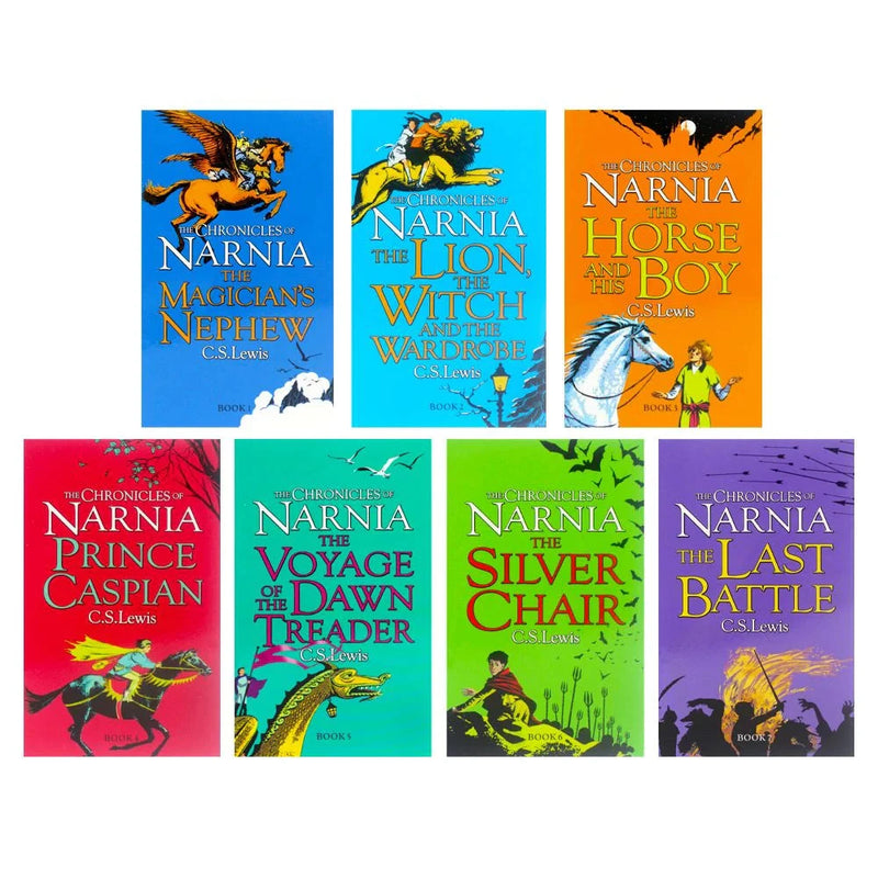 The Chronicles of Narnia 7 Books By C.S. Lewis - Ages 7-9 - Paperback - I 24 B2D DEALS HarperCollins Publishers