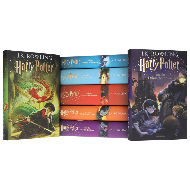 Harry Potter Magical Owl Post Box Set by J.K. Rowling: Complete 7 Books Children’s Collection With Fun Character Stickers! - Ages 9-11 - Hardback 9-14 Bloomsbury Publishing